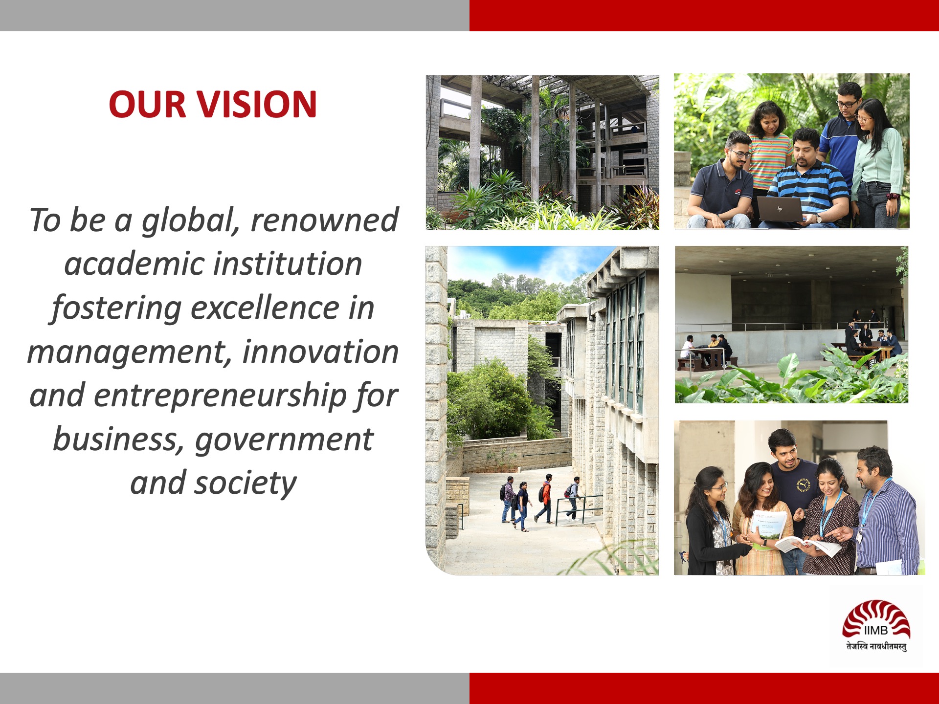 IIMB OUR VISION 