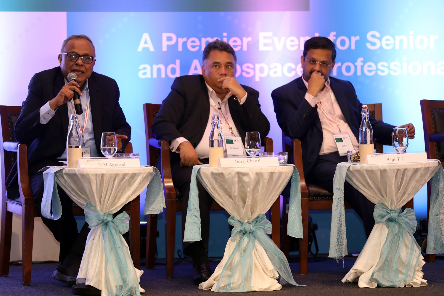 Chaired by Professor N.M. Agrawal, former faculty at IIMB, the panel on talent features Sajit T.C., CHRO, BIAL, and Suraj Chettri, Regional Director HR, Airbus India & South Asia.