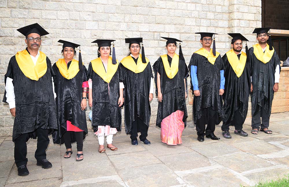 Graduating PhD students of IIM Bangalore during the Convocation.