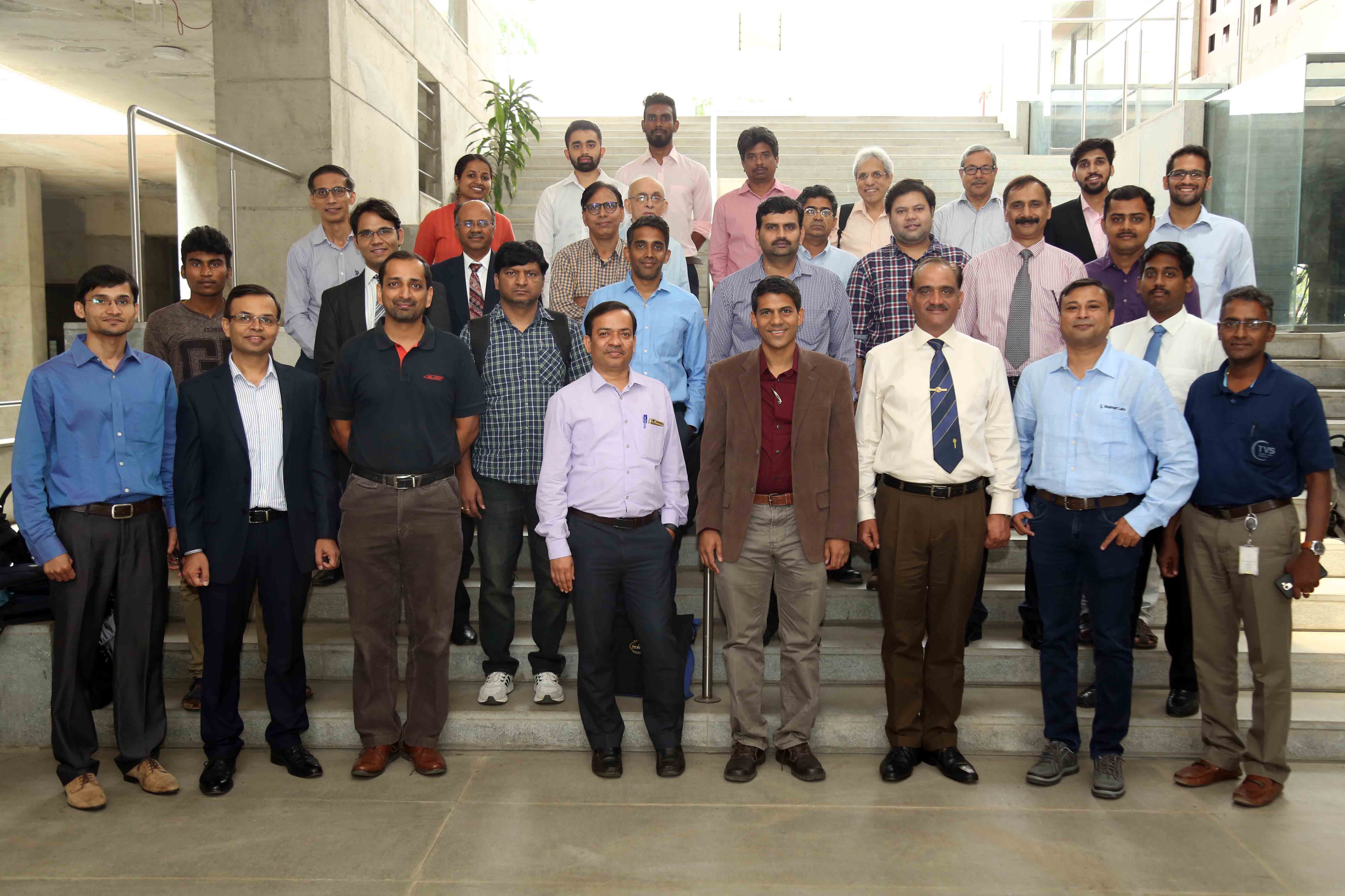 Speakers and IIMB staff, with the participants of the Best Practices Exchange Meet, hosted by the Supply Chain Management Centre at IIMB, on May 17, 2019.