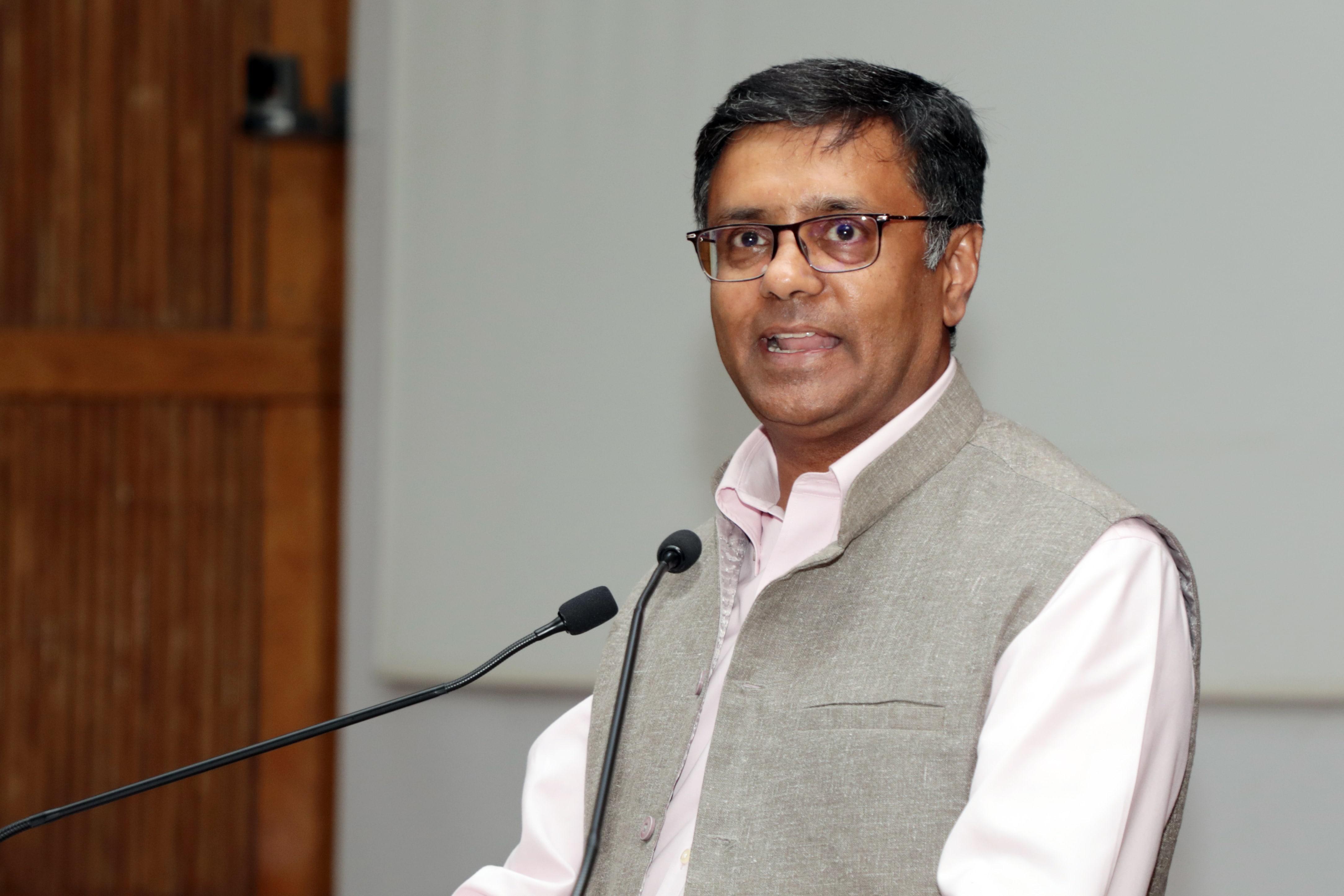 NSRCEL Chair Prof. Venkatesh Panchpagesan during the event.