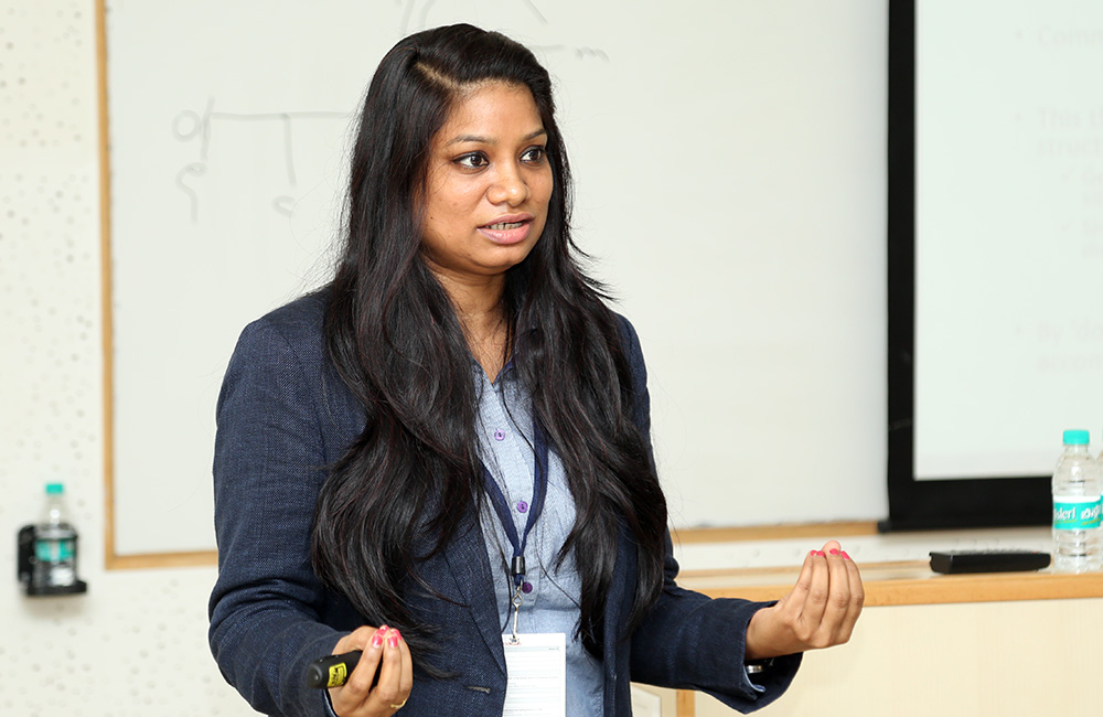 Amita Shivhare, Xavier School of Management (XLRI), Jamshedpur, presents her paper on ‘Promotion or Prevention: A Case Study of Gender Inclusion in an Indian Organisation’.