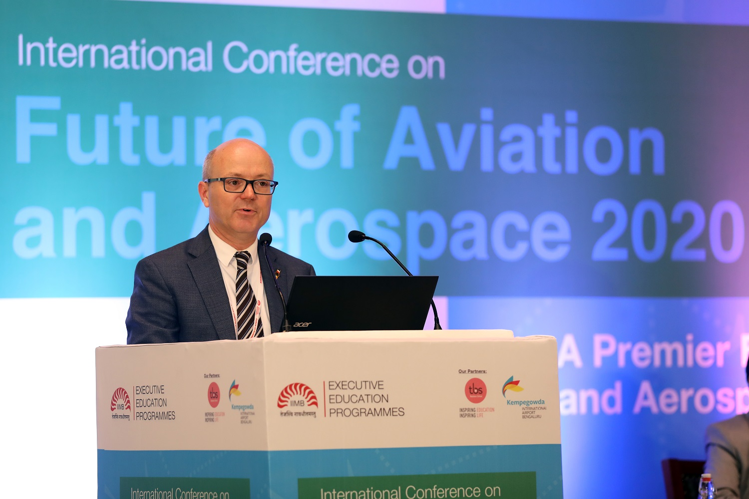 Professor Christophe Benaroya, Programme Director, GMAE, makes a point.