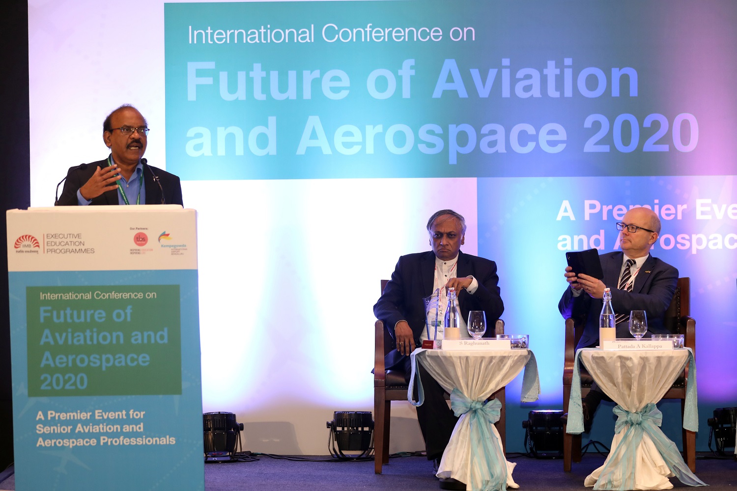 Valedictory: Madan Mohan Raj, Chief Programme Officer, Executive Education Programmes, IIM Bangalore, thanks the audience, delegates and partners – BIAL & TBS, France, for making the third global Future of Aviation & Aerospace Conference a resounding success.